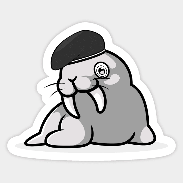 Busty, the Walrus. Sticker by imlying